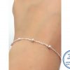 925 Sterling Silver Trendy Bracelet with Balls 18.5cm