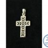 "925 Sterling Silver Filigree Cut Out Cross Faith Pendant 15 X 22mm "