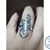 925 Sterling Silver Statement Curly Twirly Solid Silver Filigree Ring